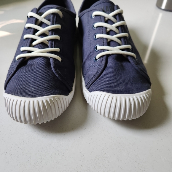 PALLADIUM Easy Lace canvas sneakers women's size 7 navy - Picture 4 of 11
